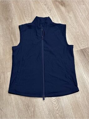 johnnie-O Zimmer Featherweight Performance Vest Navy Blue Men's Small Stretch